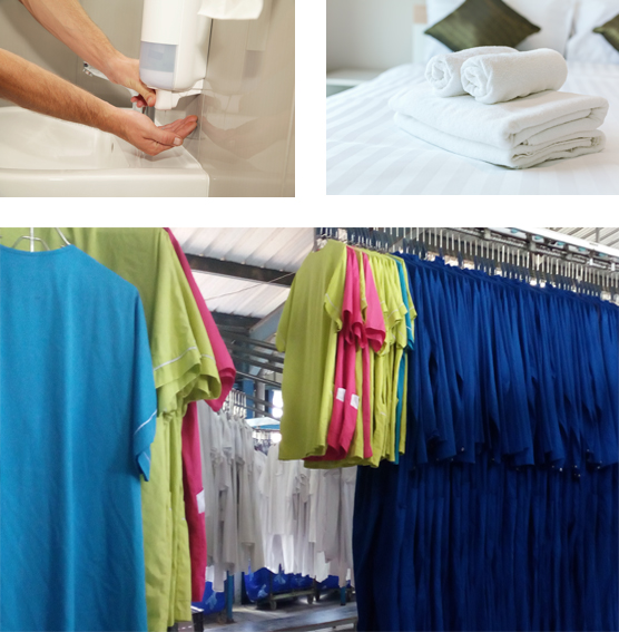 Fourniture et entretien des textiles et produits d’hygiène
